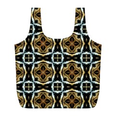 Faux Animal Print Pattern Full Print Recycle Bags (L) 