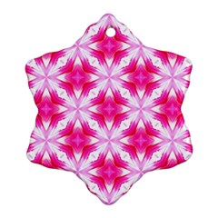 Cute Pretty Elegant Pattern Snowflake Ornament (2-side) by GardenOfOphir