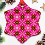 Cute Pretty Elegant Pattern Ornament (Snowflake)  Front