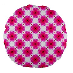 Cute Pretty Elegant Pattern Large 18  Premium Flano Round Cushions by GardenOfOphir