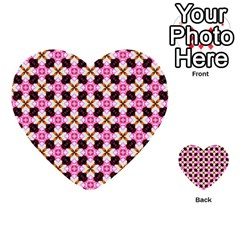 Cute Pretty Elegant Pattern Multi-purpose Cards (heart)  by GardenOfOphir