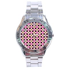 Cute Pretty Elegant Pattern Stainless Steel Men s Watch by GardenOfOphir