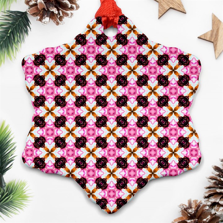 Cute Pretty Elegant Pattern Ornament (Snowflake) 