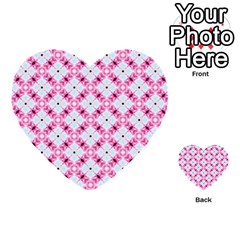 Cute Pretty Elegant Pattern Multi-purpose Cards (heart)  by GardenOfOphir