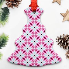 Cute Pretty Elegant Pattern Christmas Tree Ornament (2 Sides)