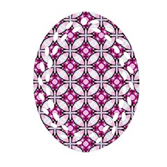 Cute Pretty Elegant Pattern Ornament (oval Filigree)  by GardenOfOphir