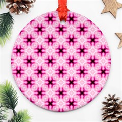 Cute Pretty Elegant Pattern Ornament (round)  by GardenOfOphir