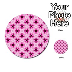 Cute Pretty Elegant Pattern Multi-purpose Cards (round)  by GardenOfOphir