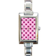 Cute Pretty Elegant Pattern Rectangle Italian Charm Watches by GardenOfOphir