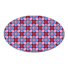 Cute Pretty Elegant Pattern Oval Magnet by GardenOfOphir