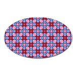 Cute Pretty Elegant Pattern Oval Magnet Front