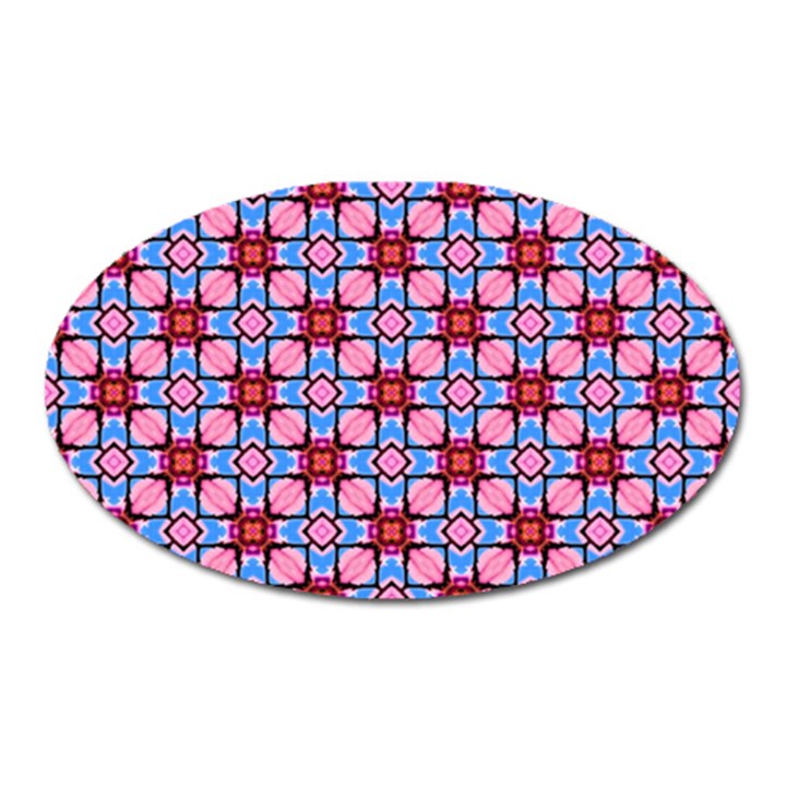 Cute Pretty Elegant Pattern Oval Magnet