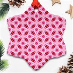 Cute Pretty Elegant Pattern Ornament (Snowflake)  Front