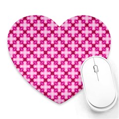 Cute Pretty Elegant Pattern Heart Mousepads by GardenOfOphir