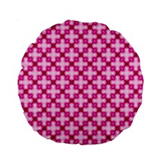 Cute Pretty Elegant Pattern Standard 15  Premium Round Cushions by GardenOfOphir