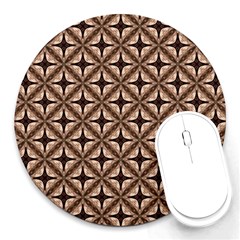 Cute Pretty Elegant Pattern Round Mousepads