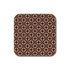 Cute Pretty Elegant Pattern Rubber Square Coaster (4 Pack) 