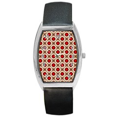 Cute Pretty Elegant Pattern Barrel Metal Watches