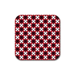 Cute Pretty Elegant Pattern Rubber Coaster (square) 