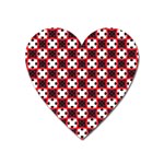 Cute Pretty Elegant Pattern Heart Magnet Front