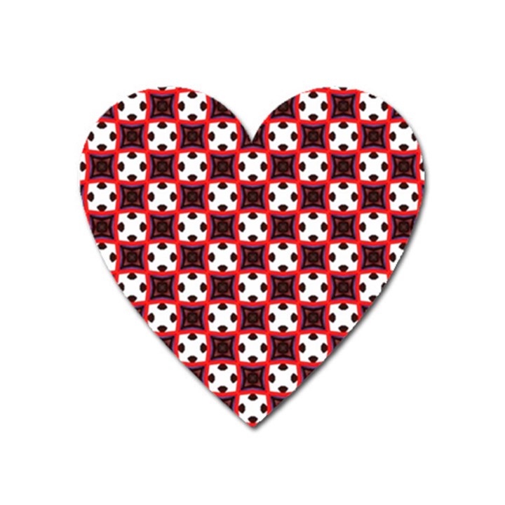 Cute Pretty Elegant Pattern Heart Magnet