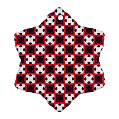 Cute Pretty Elegant Pattern Snowflake Ornament (2-side)