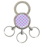 Cute Pretty Elegant Pattern 3-Ring Key Chains Front