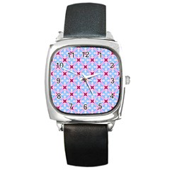 Cute Pretty Elegant Pattern Square Metal Watches