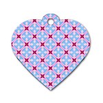 Cute Pretty Elegant Pattern Dog Tag Heart (One Side) Front