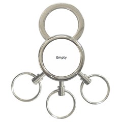 Smiley Face 3-ring Key Chains