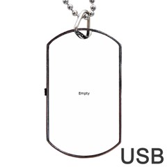 Banks Of The Seine Kpa Dog Tag Usb Flash (two Sides) 