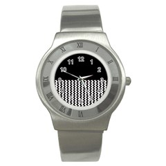 Blackandwhitechevron6000 Stainless Steel Watches