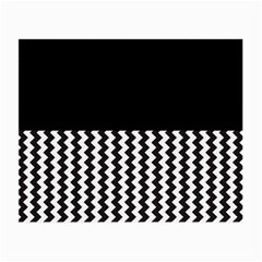 Blackandwhitechevron6000 Small Glasses Cloth (2-side)