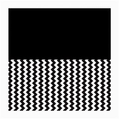 Blackandwhitechevron6000 Medium Glasses Cloth (2-side)