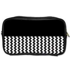 Blackandwhitechevron6000 Toiletries Bags