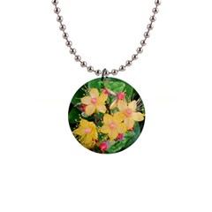 Hypericum Button Necklace