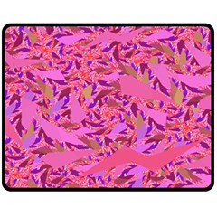 Bright Pink Confetti Storm Fleece Blanket (medium)  by KirstenStar