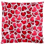 Candy Hearts Large Flano Cushion Cases (Two Sides)  Back