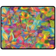 Colorful Autumn Double Sided Fleece Blanket (medium) 