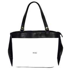 Black And White Zigzag Office Handbags (2 Sides) 