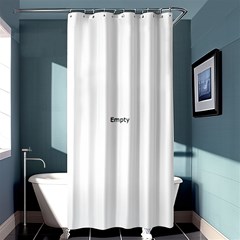 Black And White Zigzag Shower Curtain 36  X 72  (stall) 