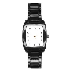 Zigzag Stainless Steel Barrel Watch