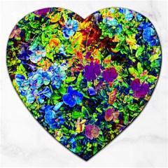 The Neon Garden Jigsaw Puzzle (heart) by rokinronda