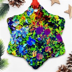 The Neon Garden Snowflake Ornament (2-side)