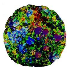 The Neon Garden Large 18  Premium Flano Round Cushions