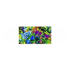 The Neon Garden Satin Scarf (oblong)