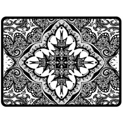 Doodlecross By Kirstenstar D70i5s5 Fleece Blanket (large) 