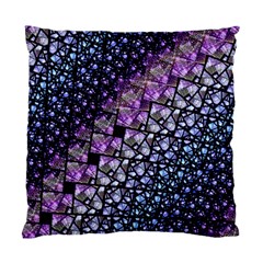 Dusk Blue And Purple Fractal Standard Cushion Case (one Side)