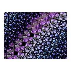 Dusk Blue And Purple Fractal Double Sided Flano Blanket (mini) by KirstenStar