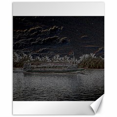 Boat Cruise Canvas 11  X 14  